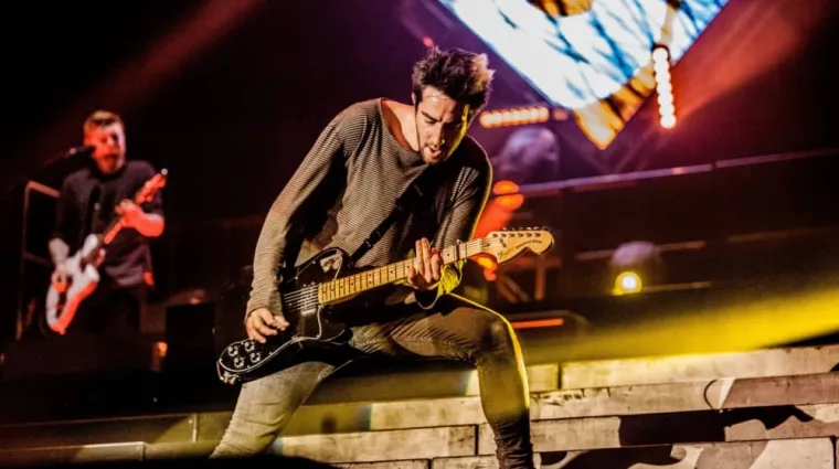 All Time Low perform at the 3 Arena^Dublin on February 16th in Dublin^Ireland.