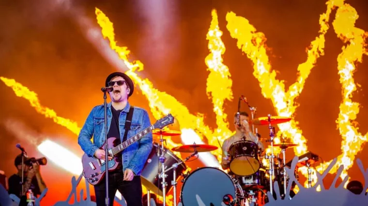 Concert of Fall Out Boy. 22 June 2022. Hella Mega Tour^ Stadspark Groningen^ The Netherlands