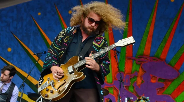 Jim James of My Morning Jacket performs at the 2016 New Orleans Jazz and Heritage Festival. New Orleans^ LA - April 29^ 2016