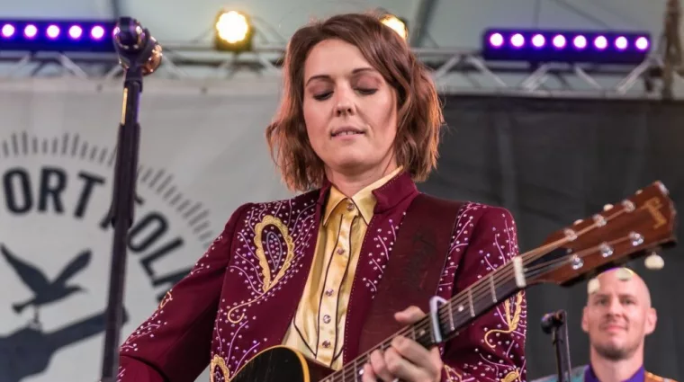 Brandi Carlile performs at The Newport Folk Festival in Rhode Island Newport^ Rhode Island^ USA - July 26^2019