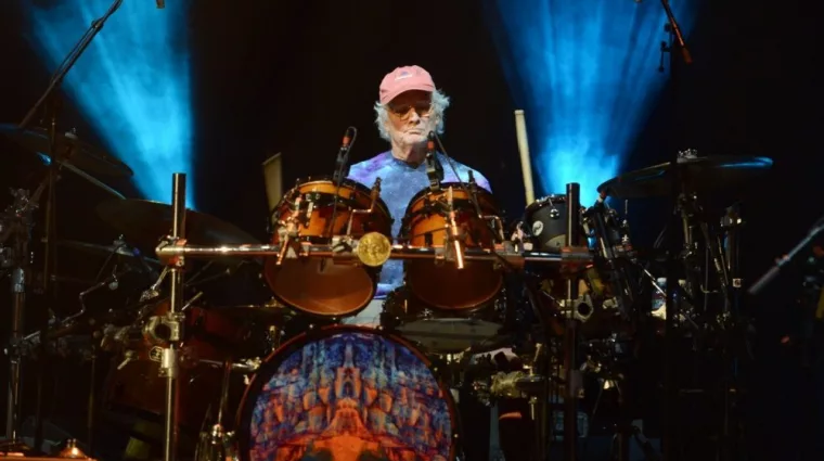 Bill Kreutzmann^ an original member of the Grateful Dead and Dead and Company^ performs at the Saenger Theatre New Orleans^ Louisiana - April 27^ 2023