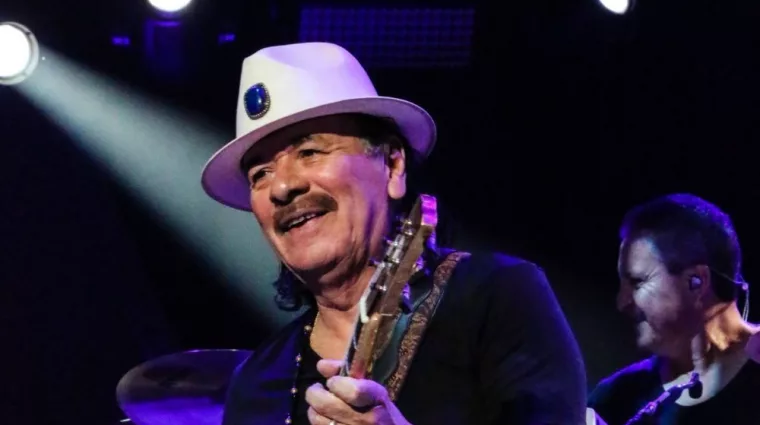 Carlos Santana performs at the Supernatural Tour at the Sprint Center in Kansas City. Kansas City^ Missouri - JULY 11^ 2019