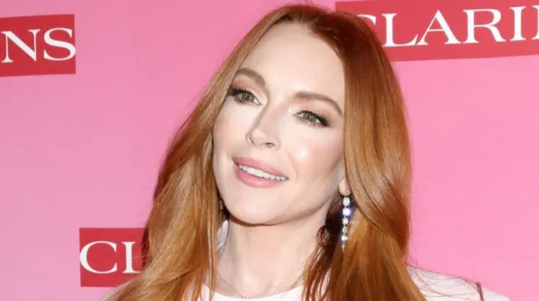 Lindsay Lohan at the Clarins New Product Launch Party on the Private Residence on March 15^ 2024 in Los Angeles^ CA