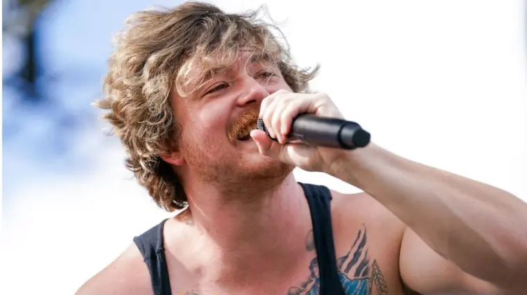 Jakob Nowell of Sublime performs in concert after the second round of the 2025 LIV Golf Miami on April 5^ 2025 at Trump National Doral.