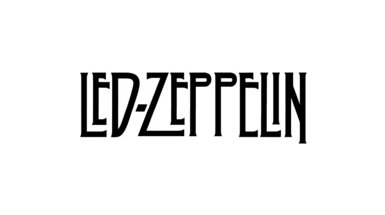 Musical groups logos. Led Zeppelin. Isolated music brand logo icons. Editorial music groups. Vector icons