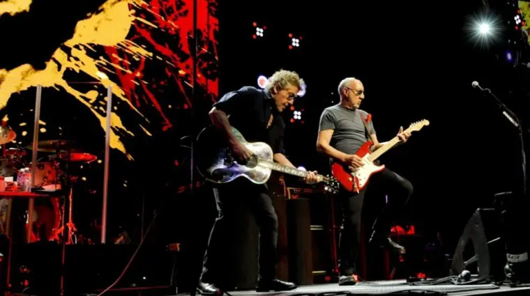 Roger Daltry and Pete Townshend opened "The Who Hits 50" tour in Pittsburgh with 'Who Are You' Wednesday^ March 16 at Consol Energy Center. Pittsburgh^ PA - March 16^ 2016