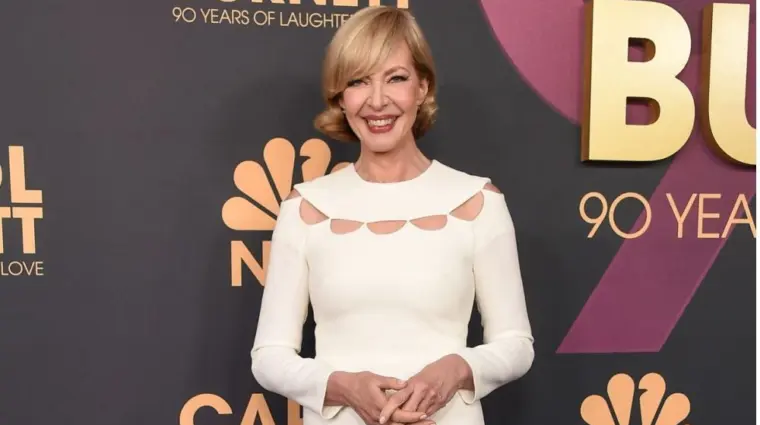 Allison Janney arrives for Carol Burnett: 90 Years of Laughter + Love on April 26^ 2023 in Hollywood^ CA