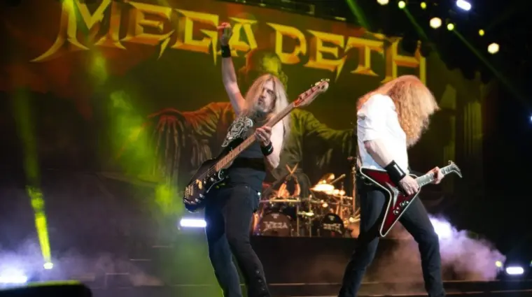 Megadeth performs in West Palm Beach^ Florida on August 24^ 2024.