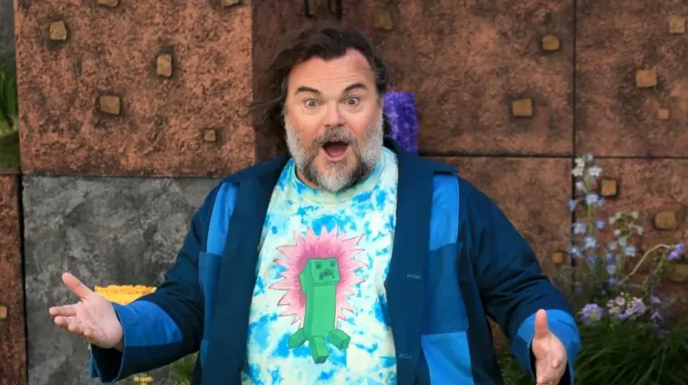 Jack Black attends the World Premiere of A Minecraft Movie at the Cineworld Leicester Square in London^ England. London^ United Kingdom - March 30^ 2025