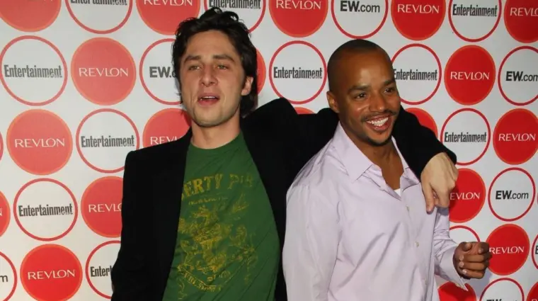 Zach Braff and Donald Faison at the Entertainment Weekly Magazine's 4th Annual Pre-Emmy Party in Republic on August 26^ 2006 in Los Angeles^ CA.