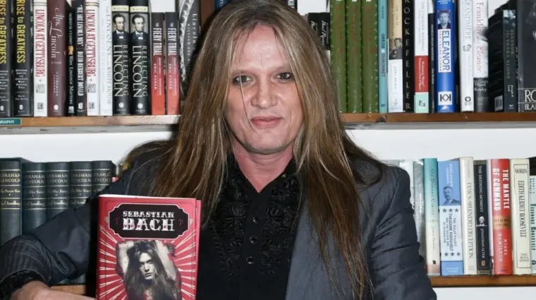 Singer Sebastian Bach signs copies of his book "18 and Life on Skid Row" at Book Revue on December 5^ 2016 in Huntington^ New York.