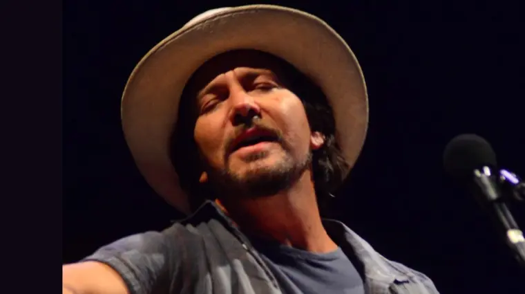 Eddie Vedder performed at the Bourbon Beyond A New Bourbon^ Food Music Festival In-One in Louisville^ Kentucky^ United State on September 23^ 2017