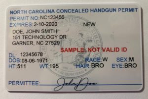 Concealed Carry Permit Hard Card Offered by Yancey County