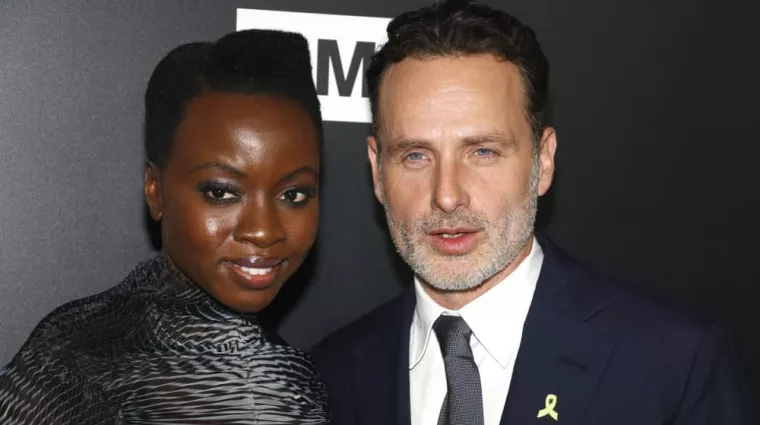 Andrew Lincoln and Danai Gurira at the premiere of AMC's 'The Walking Dead' Season 9 held at the DGA Theater in Los Angeles^ USA on September 27^ 2018.