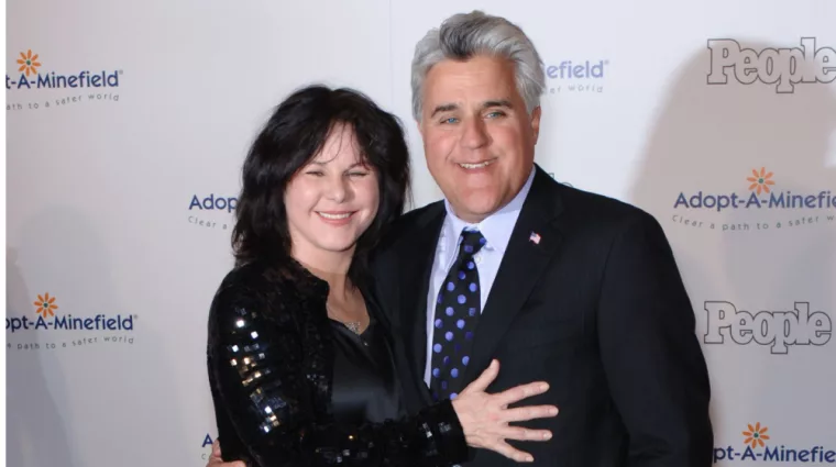 JAY LENO & wife MAVIS at the fifth annual Adopt-A-Minefield Gala in Beverly Hills. November 15^ 2005 Beverly Hills^ CA.
