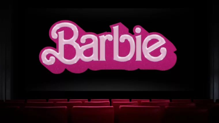 Barbie movie in the cinema.