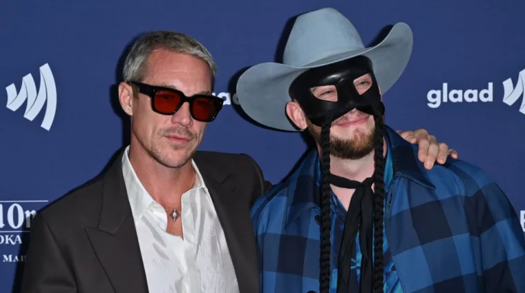 Diplo and Orville Peck at the 34th Annual GLAAD Media Awards at the Beverly Hilton Hotel.BEVERLY HILLS^ CA. March 30^ 2023