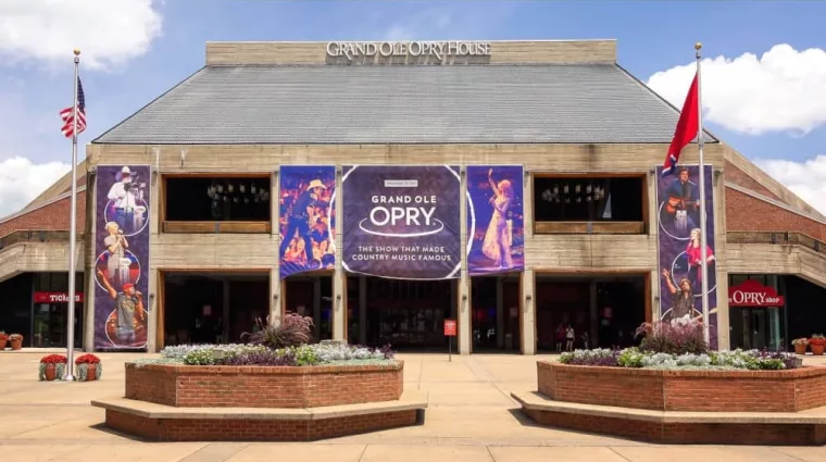 Front of the Grand Ole Opry House in Nashville^ Tennessee on July 7th^ 2016.