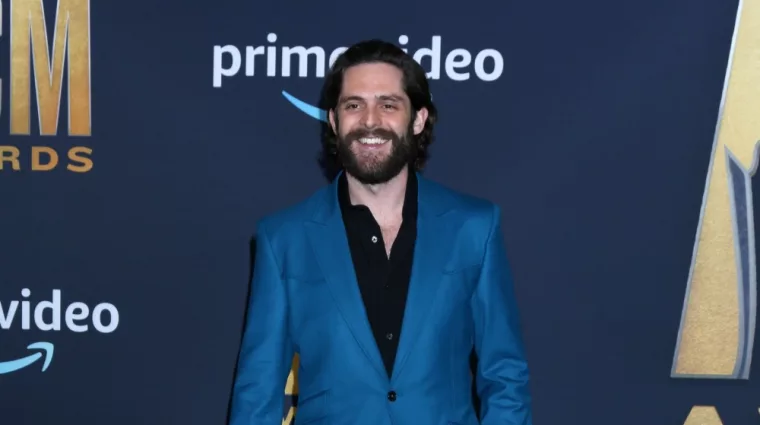 Thomas Rhett at the 2022 Academy of Country Music Awards Arrivals at Allegient Stadium on March 7^ 2022 in Las Vegas^ NV