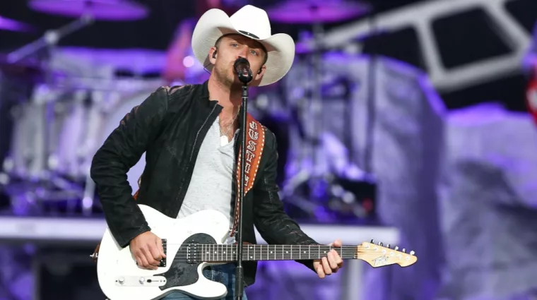 Justin Moore performs onstage at the 2015 FarmBorough Festival - Day 2 at Randall's Island on June 27^ 2015 in New York City.
