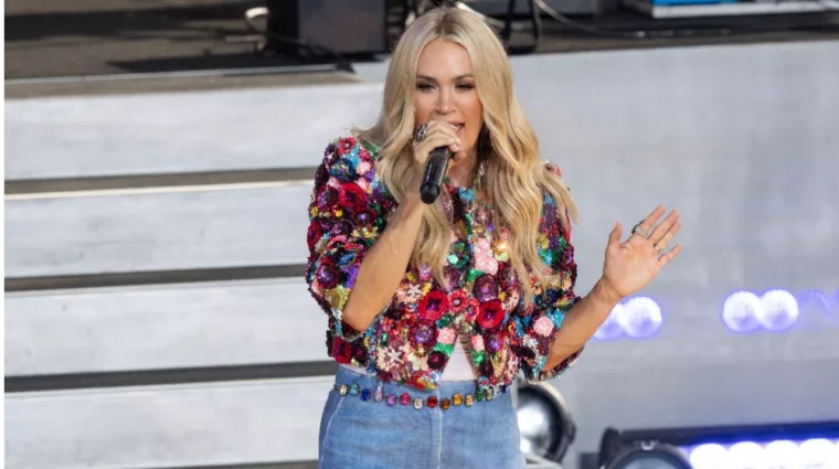 Carrie Underwood performs during GMA concert at Central Park in New York on August 2^ 2024
