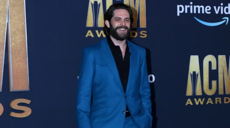 Thomas Rhett at the 2022 Academy of Country Music Awards Arrivals at Allegient Stadium on March 7^ 2022 in Las Vegas^ NV