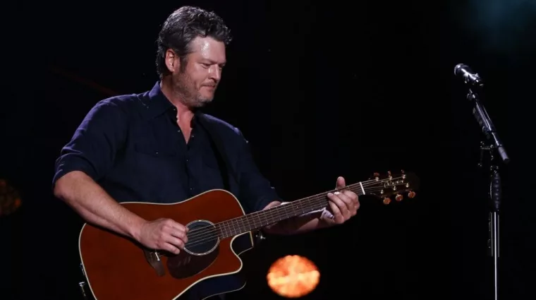 Blake Shelton performs in concert during the 2017 CMA Music Festival on June 9^ 2017 at Nissan Stadium in Nashville^ Tennessee.