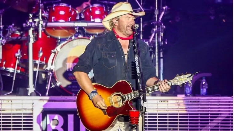 Country singer Toby Keith performs in concert at Country Thunder Arizona on April 8^ 2018 in Florence^ Arizona.