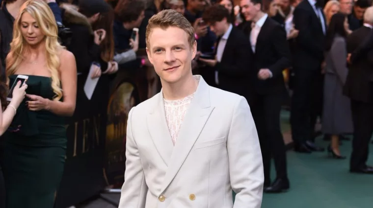 Patrick Gibson arriving for the "TOLKIEN" premiere at the Curzon Mayfair^ London LONDON^ UK. April 29^ 2019
