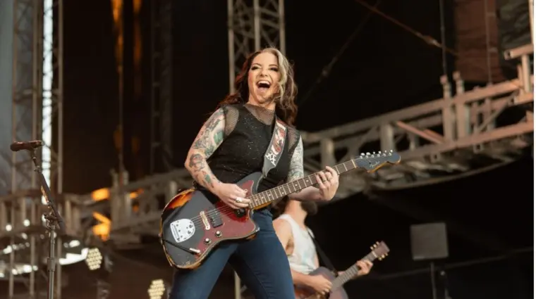 Ashley McBryde performs in concert on April 5^ 2024 in Fort Lauderdale^ Florida. The performance was part of the Tortuga Music Festival.