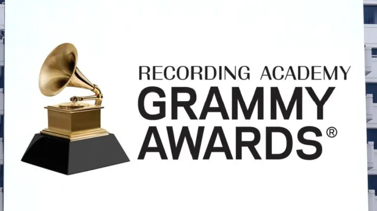 RECORDING ACADEMY^ GRAMMY AWARDS simply known as GRAMMY advertising seen on billboard