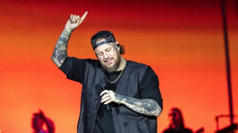 Jelly Roll performs at Tottenham Hotspur Stadium supporting on Post Malone's World Tour London^ UK - September 20^ 2025