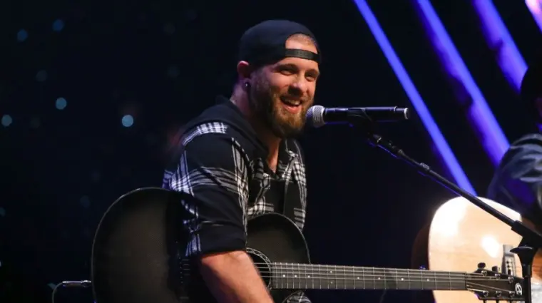Brantley Gilbert performs at CBS Radio's Stars & Strings event at the Chicago Theatre on November 9^ 2016 in Chicago^ Illinois.