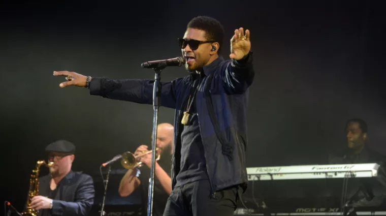 Usher performs at the 2017 Okeechobee Music and Arts Festival. Okeechobee^ Florida - March 4^ 2017: