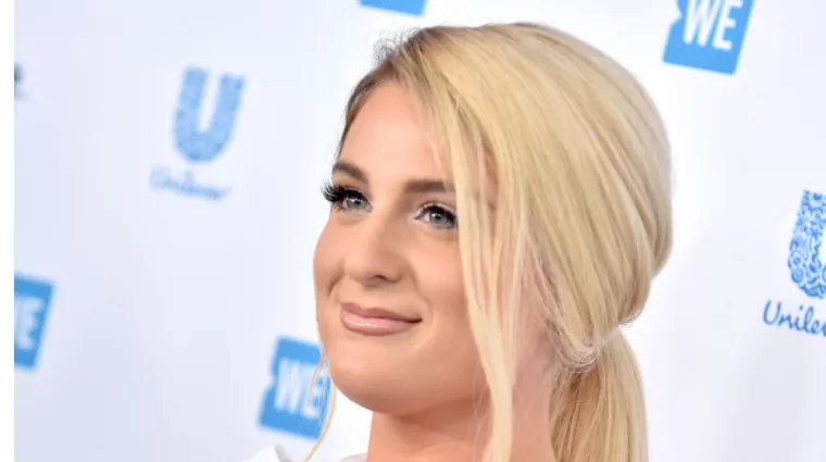Meghan Trainor arrives for WE Day California 2019 on April 25^ 2019 in Inglewood^ CA
