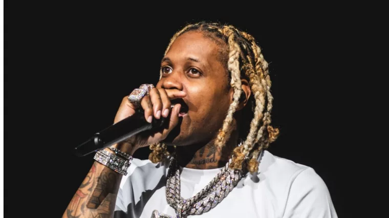 Lil Durk on the Voice Of The Hero tour at DTE Music Theater. Clarkston^ Michigan - October 1 2021