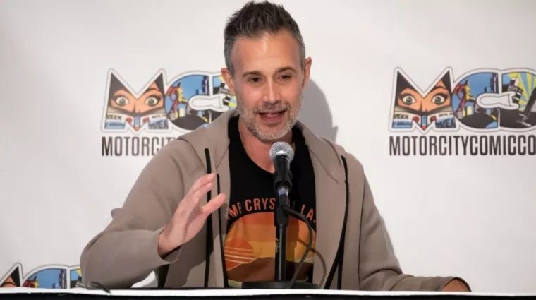 Freddie Prinze Jr. hosts a panel at Motor City Comic Con. Novi^ MI - May 14^ 2022