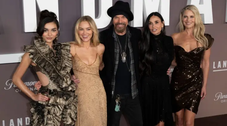 Paulina Chavez^ Michelle Randolph^ Billy Bob Thornton^ Demi Moore and Ali Larter at the premiere for 'Landman' at the Paramount Theatre. LOS ANGELES^ CA. November 12^ 2024