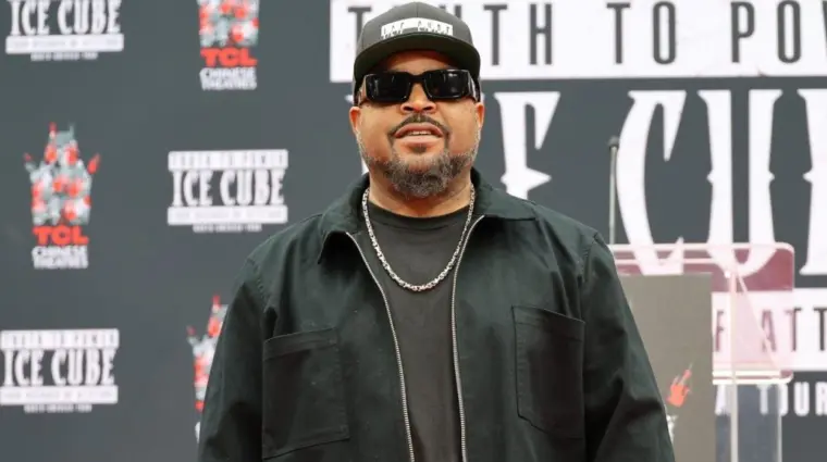 Ice Cube at a ceremony honoring actor^ rapper Ice Cube with hand and foot prints at the TCL Chinese Theatre IMAX. LOS ANGELES^ CA - APRIL 15^ 2025