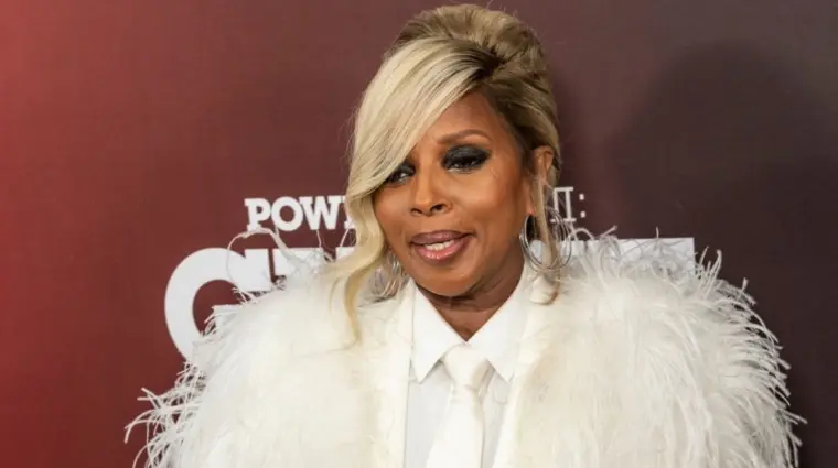 Mary J. Blige wearing dress by Dolce Gabbana attends premiere of Power Book II: Ghost season two by STARZ at SVA Theater New York^ NY - November 17^ 2021