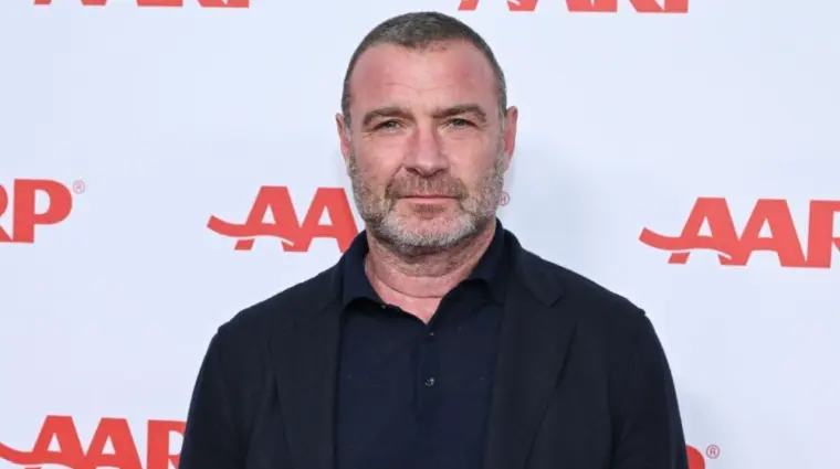 Liev Schreiber arrives for AARP’s ‘Movies for Grown-Ups’ on February 08^ 2025 in Beverly Hills^ CA