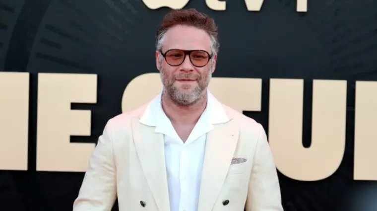 Seth Rogen at Apple TV+ Series 'The Studio' World Premiere held at the Academy Museum of Motion Pictures in Los Angeles^ USA on March 24^ 2025.