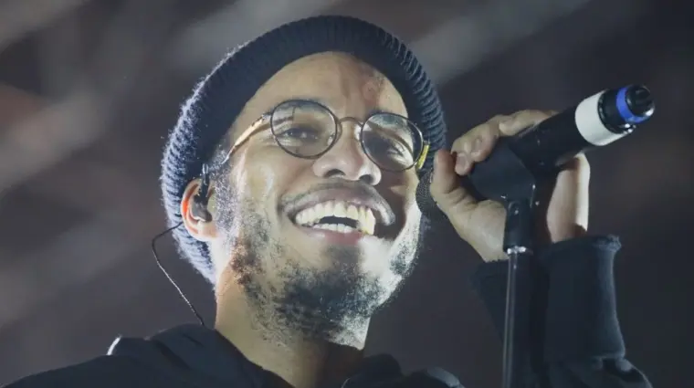 Anderson Paak and the Free Nationals perform at the Okeechobee Music Festival Okeechobee^ Florida USA - 03-05-2017