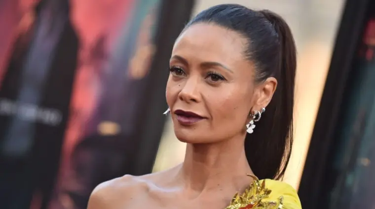 Thandiwe Newton arrives for the 'Reminiscence' Los Angeles Premieree on August 17^ 2021 in Hollywood^ CA