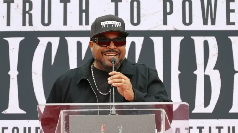 Ice Cube at a ceremony honoring actor^ rapper Ice Cube with hand and foot prints at the TCL Chinese Theatre IMAX. LOS ANGELES^ CA - APRIL 15^ 2025