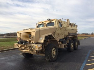 MRAP is a beast!!  40,000 pounds!  6-wheel drive!  4 mpg highway!