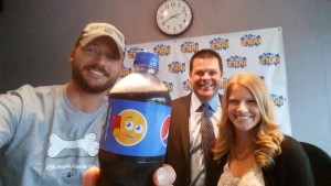 It's a Pepsi "selfie" Emoji!  Had a great time with Doug and Lauren from Pepsi this morning!