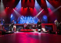 Styx performs live at the Dow Event Center Saginaw^ MI / USA; March 20^ 2018: