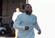 MIAMI DOLPHINS OL AUSTIN JACKSON plays against JACKSONVILLE JAGUARS' WEEK 3 AUGUST 26^ 2023 EVERBANK STADIUM JACKSONVILLE FLORIDA
