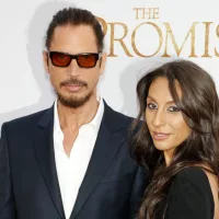 Chris Cornell and Vicky Karayiannis at the Los Angeles premiere of 'The Promise' held at the TCL Chinese Theatre in Hollywood^ USA on April 12^ 2017.